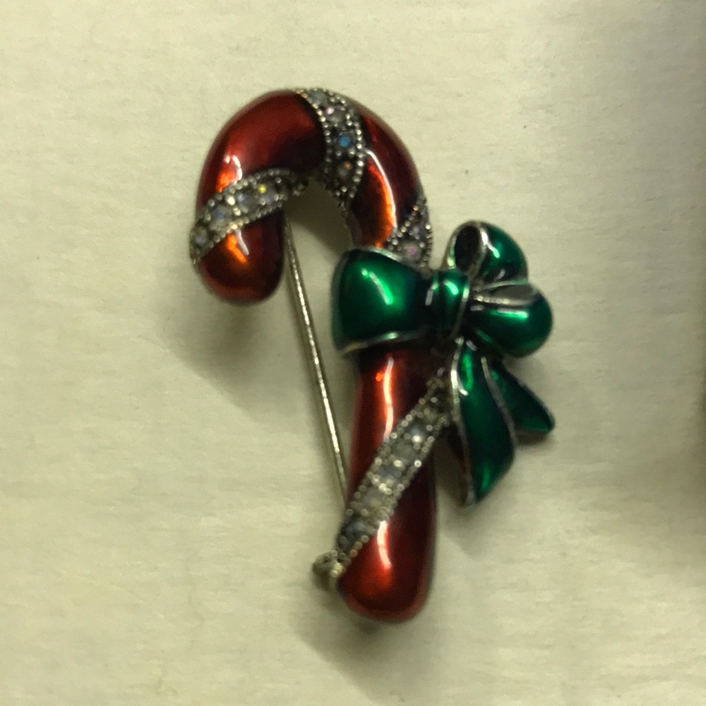 Holiday Pin Candy Cane Free Shipping